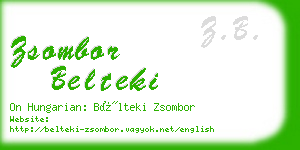 zsombor belteki business card